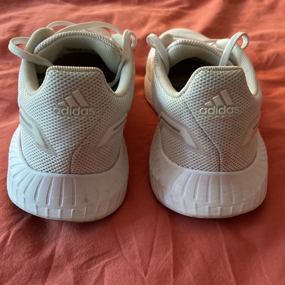 EUC all white adidas RUNFALCON 2.0 sneakers - Picture 3 of 7